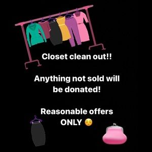 TOTAL CLOSET CLEAN OUT!!